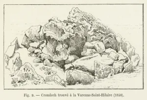 Cromlech trouve a la Varenne-Saint-Hilaire, 1858 (engraving) Cromlech trouve a la Varenne-Saint-Hilaire, 1858 (engraving)