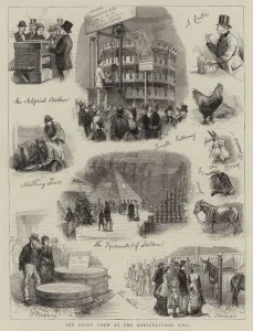 The Dairy Show at the Agricultural Hall (engraving) The Dairy Show at the Agricultural Hall (engraving)