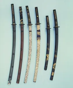 A Daisho, 17th C.; A Katana, Omori Eishu, Circa 1400; A Katana Blade, Katsumori A Daisho, 17th C.; A Katana, Omori Eishu, Circa 1400; A Katana Blade, Katsumori
