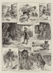 A Day's Sketching with Field Naturalists (engraving) A Day's Sketching with Field Naturalists (engraving)