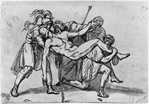 Death of Meleager (pen & brown ink & grey wash & pierre noire on paper) Death of Meleager (pen & brown ink & grey wash & pierre noire on paper)