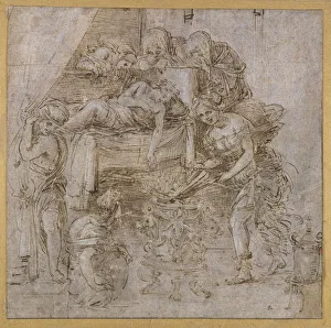 The Death of Meleager (pen & ink with gouache on paper) The Death of Meleager (pen & ink with gouache on paper)