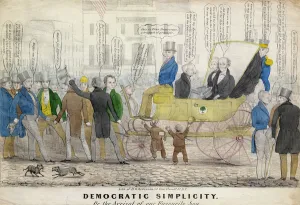 Democratic simplicity, or, The arrival of our favorite son, published by H R Robinson Democratic simplicity, or, The arrival of our favorite son, published by H R Robinson
