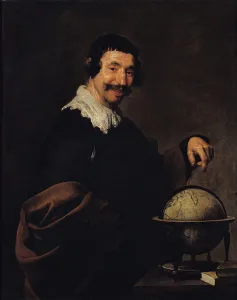 Democritus, or The Man with a Globe (oil on canvas) Democritus, or The Man with a Globe (oil on canvas)