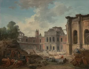 Demolition of the Chateau of Meudon, 1806 (oil on canvas) Demolition of the Chateau of Meudon, 1806 (oil on canvas)