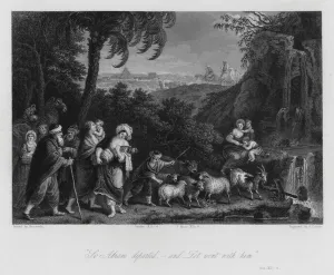 Departure of Abram and Lot, Genesis XII, 4 (engraving) Departure of Abram and Lot, Genesis XII, 4 (engraving)