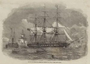 Departure from Gravesend of Troops for India (engraving) Departure from Gravesend of Troops for India (engraving)