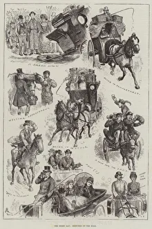 The Derby Day, Sketches on the Road (engraving) The Derby Day, Sketches on the Road (engraving)