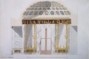 Design for the Jasper Cabinet in the Agate Pavilion at Tsarskoye Selo, c Design for the Jasper Cabinet in the Agate Pavilion at Tsarskoye Selo, c