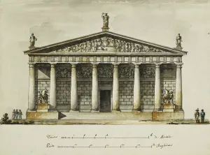 Designs for the Riding School of the Horse Guards, St. Petersburg: Elevations Designs for the Riding School of the Horse Guards, St. Petersburg: Elevations