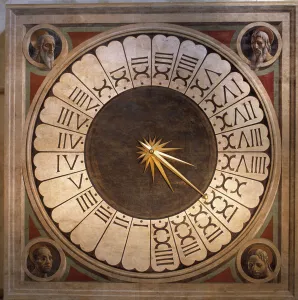 Dial of the clock of the Cathedral Santa maria del Fiore in Florence Dial of the clock of the Cathedral Santa maria del Fiore in Florence
