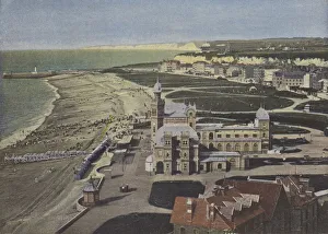 Dieppe, Vue prise du chateau (coloured photo) Dieppe, Vue prise du chateau (coloured photo)