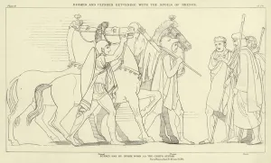 Diomed and Ulysses returning with the Spoils of Rhesus (engraving) Diomed and Ulysses returning with the Spoils of Rhesus (engraving)