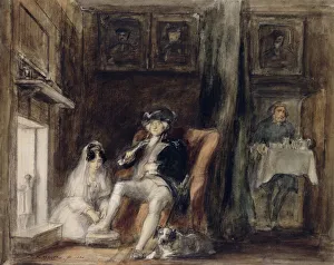 The Disabled Commodore in his Retirement, 1830 (w/c) The Disabled Commodore in his Retirement, 1830 (w/c)