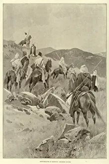 Disturbances in Morocco, Moorish Scouts (litho) Disturbances in Morocco, Moorish Scouts (litho)