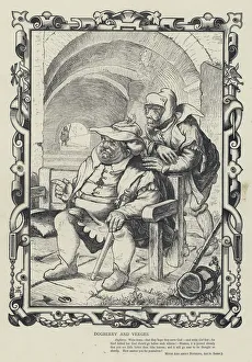 Dogberry and Verges, Much Ado about Nothing, Act iv, Scene 7 (engraving) Dogberry and Verges, Much Ado about Nothing, Act iv, Scene 7 (engraving)