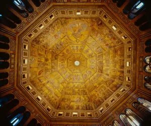 Domed ceiling of St John's Baptistry, Florence (mosaic) Domed ceiling of St John's Baptistry, Florence (mosaic)