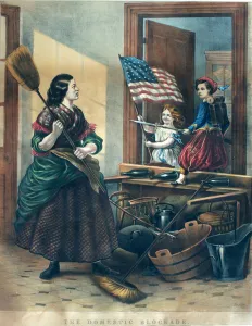 Domestic Blockade, satirical print on the Union blockade Domestic Blockade, satirical print on the Union blockade
