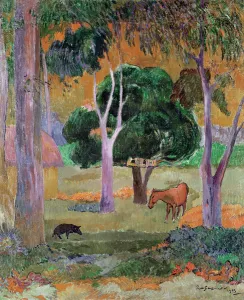 Dominican Landscape or, Landscape with a Pig and Horse, 1903 (oil on canvas) Dominican Landscape or, Landscape with a Pig and Horse, 1903 (oil on canvas)