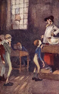 Dotheboys Hall, frontispiece from Nicholas Nickleby by Charles Dickens (colour litho) Dotheboys Hall, frontispiece from Nicholas Nickleby by Charles Dickens (colour litho)