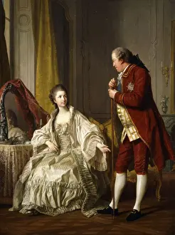 Double Portrait of the Marquis and Marquise de Marigny, 1769 (oil on canvas) Double Portrait of the Marquis and Marquise de Marigny, 1769 (oil on canvas)