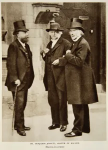 Dr. Benjamin Jowett, Master of Balliol, photograph from The Times (sepia photo) Dr. Benjamin Jowett, Master of Balliol, photograph from The Times (sepia photo)