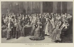 The Dramatic Procession of To-day (engraving) The Dramatic Procession of To-day (engraving)