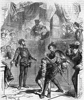 Duel with the sword of Francois de La Chataigneraie against Guy de Jarnac Duel with the sword of Francois de La Chataigneraie against Guy de Jarnac
