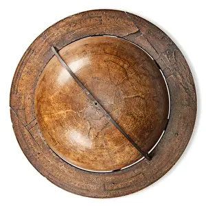Early English terrestrial globe, c.1673 (engraving, brass, walnut & oak) Early English terrestrial globe, c.1673 (engraving, brass, walnut & oak)
