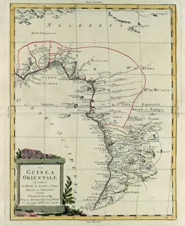 Maps Collection: East Guinea containing the Kingdoms of Loango, Congo, Angola and Benguela, engraving by G