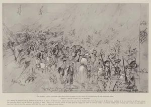 The Eastern Crisis, Refugees from Kandanos escorted to the Ships by Bluejackets of The Eastern Crisis, Refugees from Kandanos escorted to the Ships by Bluejackets of