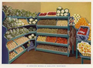 An effective method of displaying vegetables (photo) An effective method of displaying vegetables (photo)