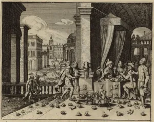 Egypt afflicted by the plague of frogs (engraving) Egypt afflicted by the plague of frogs (engraving)