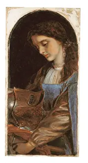 Elaine with the Armour of Lancelot, 1870 (oil on panel) Elaine with the Armour of Lancelot, 1870 (oil on panel)