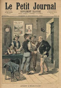 Before the election, illustration from Le Petit Journal, Supplement Illustre Before the election, illustration from Le Petit Journal, Supplement Illustre