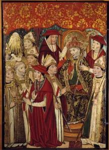 The election of Saint Fabien to the Papaute (236 to 250) The election of Saint Fabien to the Papaute (236 to 250)