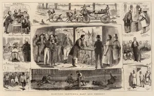Election Sketches, Past and Present (engraving) Election Sketches, Past and Present (engraving)