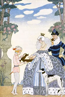 Elizabethan England, from The Art of Perfume, pub. 1912 (pochoir print) Elizabethan England, from The Art of Perfume, pub. 1912 (pochoir print)