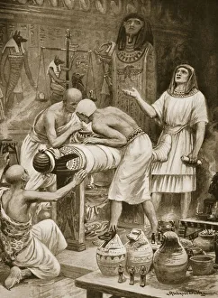 Embalming the Dead, illustration from Hutchinsons History of the Nations, c.1910 (litho) Embalming the Dead, illustration from Hutchinsons History of the Nations, c.1910 (litho)