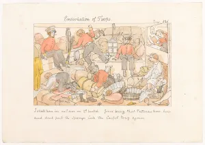 Embarkation of Troops, from Scenes of life in an Infantry Regiment Embarkation of Troops, from Scenes of life in an Infantry Regiment