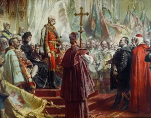 Emperor Franz Joseph I (1830-1916) and Empress Elizabeth (1837-98) in Budapest Emperor Franz Joseph I (1830-1916) and Empress Elizabeth (1837-98) in Budapest
