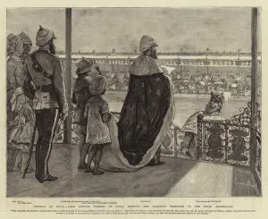 Empress of India, Lord Lytton, Viceroy of India, reading Her Majesty's Telegram to the Delhi Assemblage (engraving) Empress of India, Lord Lytton, Viceroy of India, reading Her Majesty's Telegram to the Delhi Assemblage (engraving)