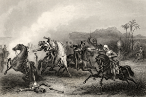 Encounter bewteen Lieutenant Hills and a body of Sepoy Cavalry, from The History Encounter bewteen Lieutenant Hills and a body of Sepoy Cavalry, from The History