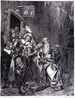 Enter this inn, plate IV - Illustration by Gustave Dore (1832-1883) Enter this inn, plate IV - Illustration by Gustave Dore (1832-1883)