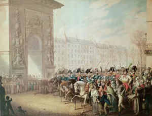 The Entrance of the Emperors into Paris (w/c on paper) The Entrance of the Emperors into Paris (w/c on paper)