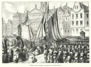 Entree des troupes francaises a Amsterdam (engraving) Entree des troupes francaises a Amsterdam (engraving)