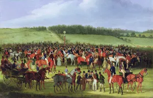 Epsom Races: The Betting Post (oil on canvas) Epsom Races: The Betting Post (oil on canvas)