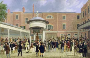 Epsom Races: Settling Day at Tattersalls (oil on canvas) Epsom Races: Settling Day at Tattersalls (oil on canvas)