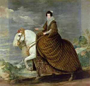 Equestrian portrait of Elisabeth de France, wife of Philip IV of Spain (oil on canvas) Equestrian portrait of Elisabeth de France, wife of Philip IV of Spain (oil on canvas)