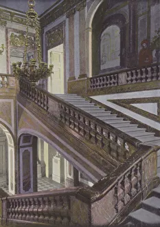 Escalier de la Reine, ou de marbre (coloured photo) Escalier de la Reine, ou de marbre (coloured photo)